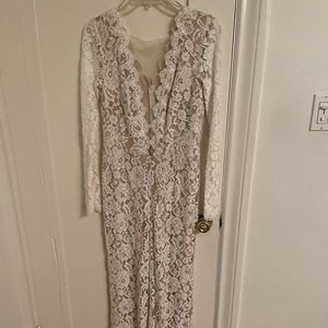 Fun and very sexy TADASHI SHOJI wedding jumpsuit.